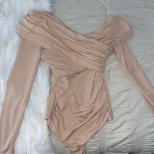 Abercrombie Cross Over Off the Shoulder Bodysuit